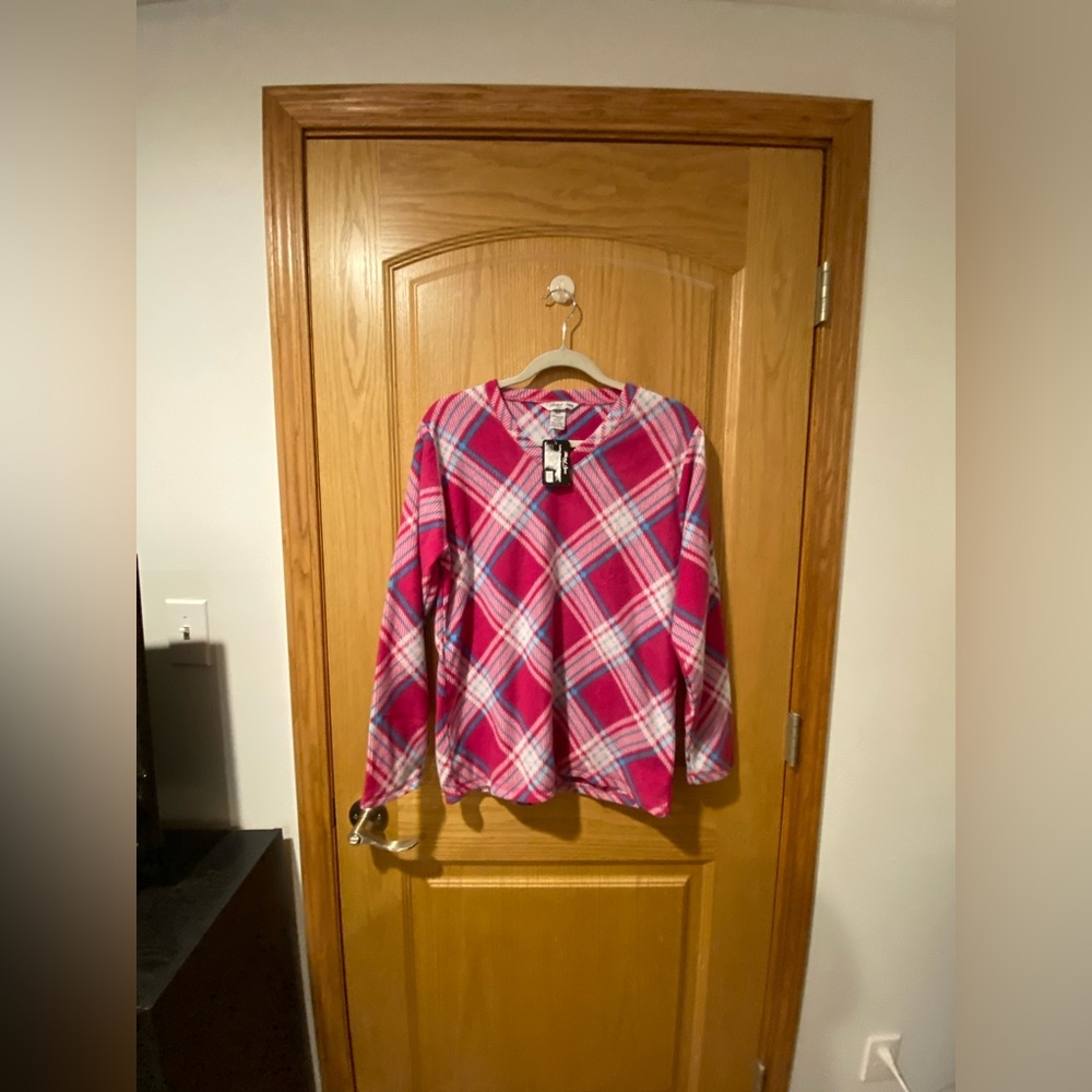 Hotel Spa Collection Women’s Size Medium Micro Fleece Pajama Top NEW/NWT